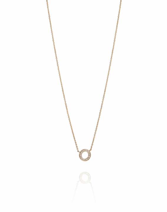 Circle Of Love Collane Oro 42-45 cm nel gruppo Collane / Collane di diamanti presso SCANDINAVIAN JEWELRY DESIGN (10-101-02001-4245)