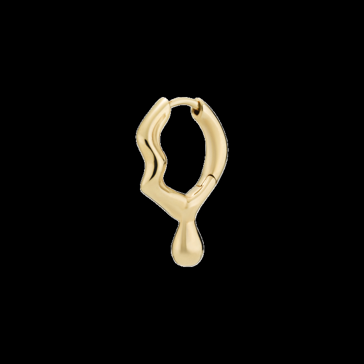 Mira Huggie Goldplated Silver (One) nel gruppo Orecchini / Orecchini d'oro presso SCANDINAVIAN JEWELRY DESIGN (100939YG)