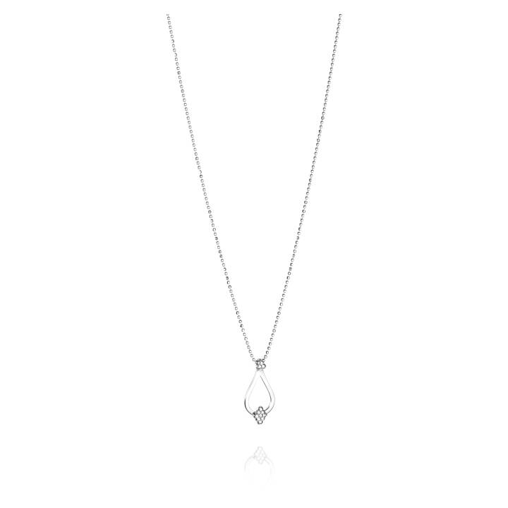Little Dew Drops & Stars Pendente Oro bianco nel gruppo Collane / Collane di diamanti presso SCANDINAVIAN JEWELRY DESIGN (11-102-01829-0000)