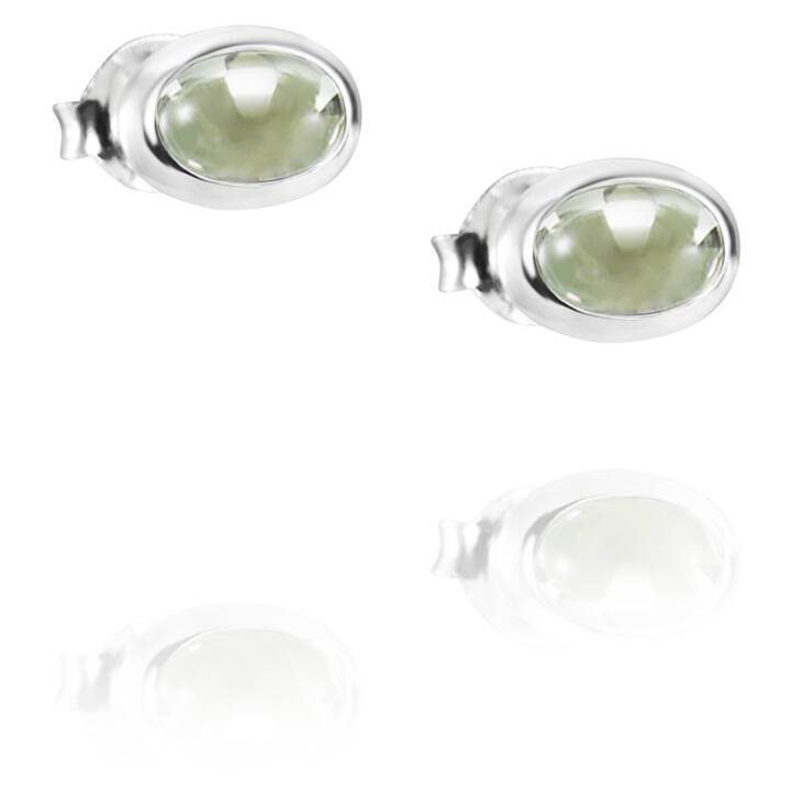 Love Bead Argento - Green Quartz Orecchino Argento nel gruppo Orecchini / Orecchini d'argento presso SCANDINAVIAN JEWELRY DESIGN (12-100-01573-0000)