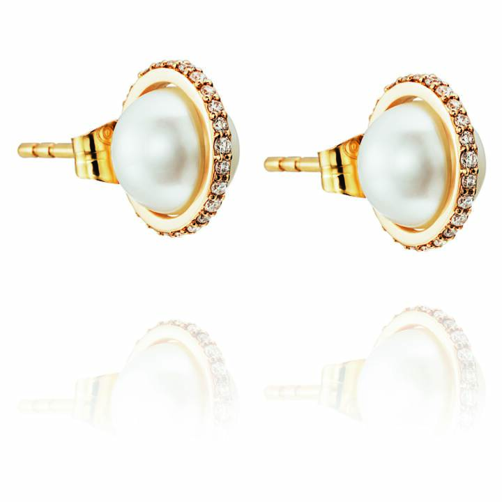 Day Pearl & Stars Orecchino Oro nel gruppo Orecchini / Orecchini di perle presso SCANDINAVIAN JEWELRY DESIGN (12-101-00592-0000)