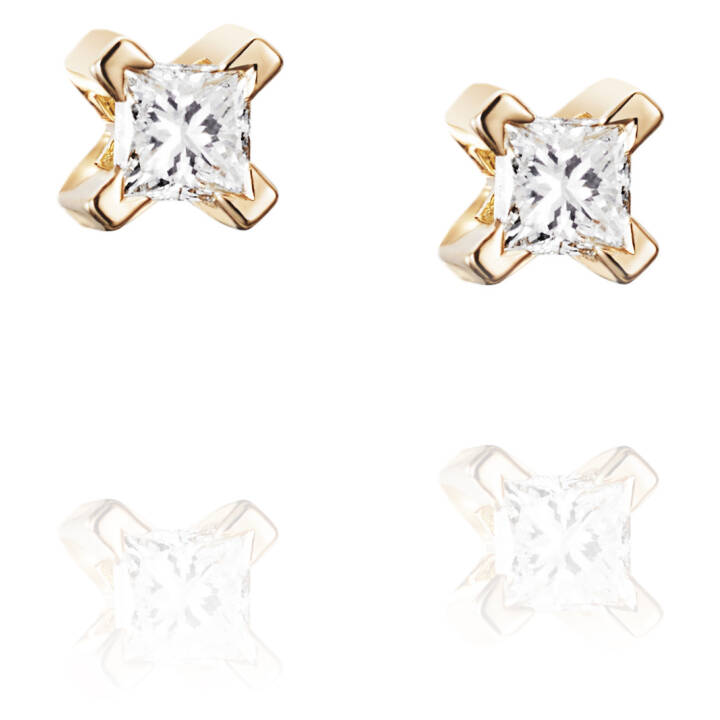 Dolce Bianco Princess Orecchino Oro nel gruppo Orecchini / Orecchini di diamanti presso SCANDINAVIAN JEWELRY DESIGN (12-101-01132-0000)