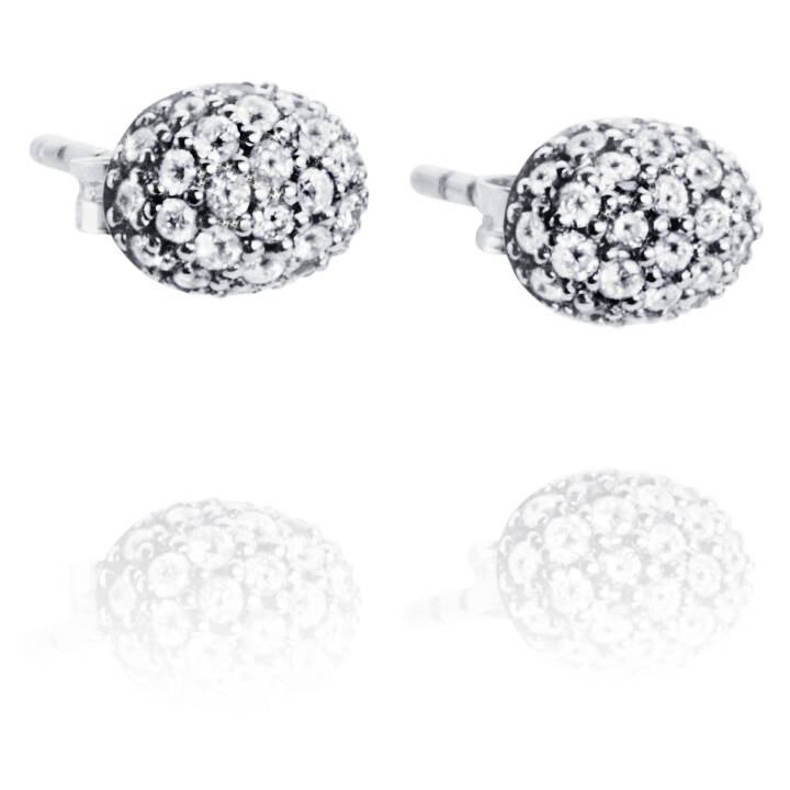 Love Bead - Diamonds Orecchino Oro bianco nel gruppo Orecchini / Orecchini di diamanti presso SCANDINAVIAN JEWELRY DESIGN (12-102-00454-0000)