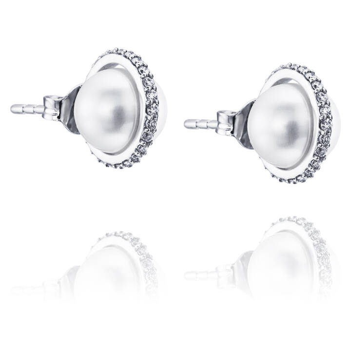 Day Pearl & Stars Orecchino Oro bianco nel gruppo Orecchini / Orecchini di perle presso SCANDINAVIAN JEWELRY DESIGN (12-102-00592-0000)