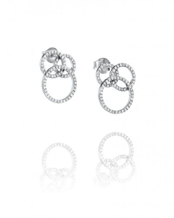 Bubbles & Stars Ear Oro bianco nel gruppo Orecchini / Orecchini di diamanti presso SCANDINAVIAN JEWELRY DESIGN (12-102-02158-0000)