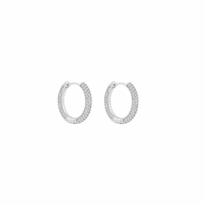 North ring ear 14mm Argento/clear-Onesize nel gruppo Orecchini / Orecchini d'argento presso SCANDINAVIAN JEWELRY DESIGN (1289-7000-012-ONE)