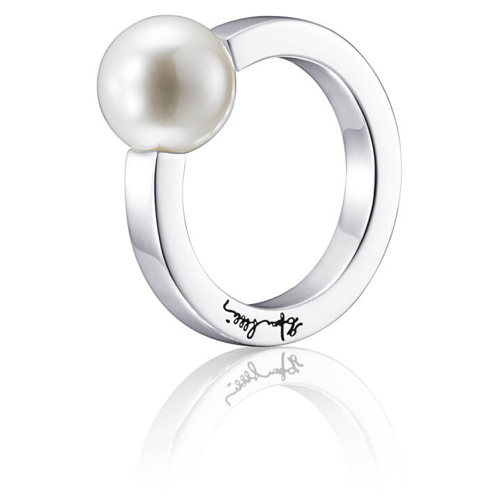 60's Pearl Anello Argento nel gruppo Anelli / Anelli con perle presso SCANDINAVIAN JEWELRY DESIGN (13-100-01185)