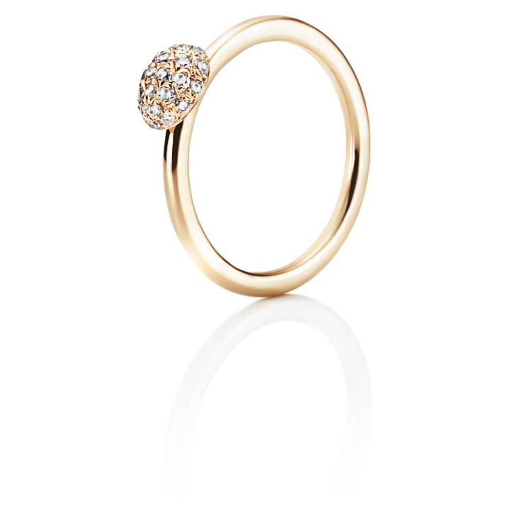 Love Bead - Diamonds Anello Oro nel gruppo Anelli / Anelli d'oro presso SCANDINAVIAN JEWELRY DESIGN (13-101-00440)