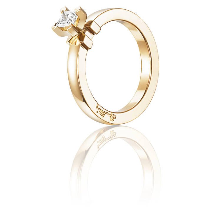 Dolce Bianco Princess 0.30 ct Diamante Anello Oro nel gruppo Anelli / Anelli di fidanzamento e fedi presso SCANDINAVIAN JEWELRY DESIGN (13-101-01105)