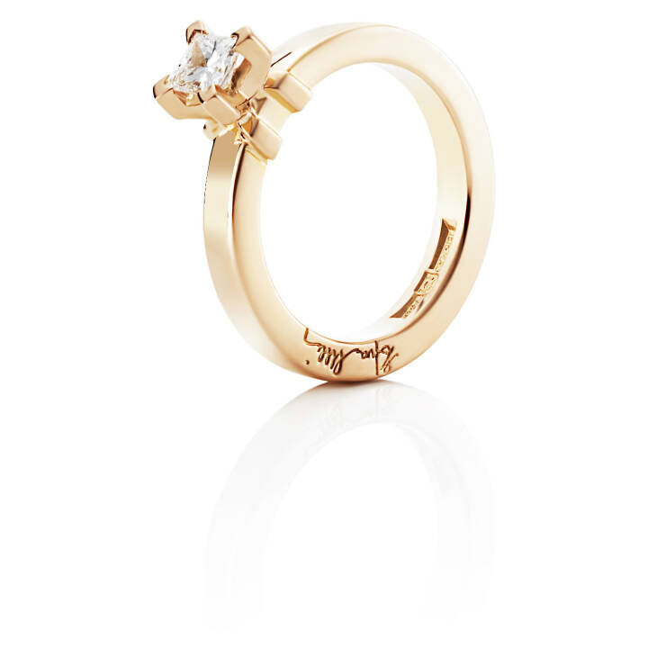 Dolce Bianco Princess 0.40 ct Diamante Anello Oro nel gruppo Anelli / Anelli di fidanzamento e fedi presso SCANDINAVIAN JEWELRY DESIGN (13-101-01106)