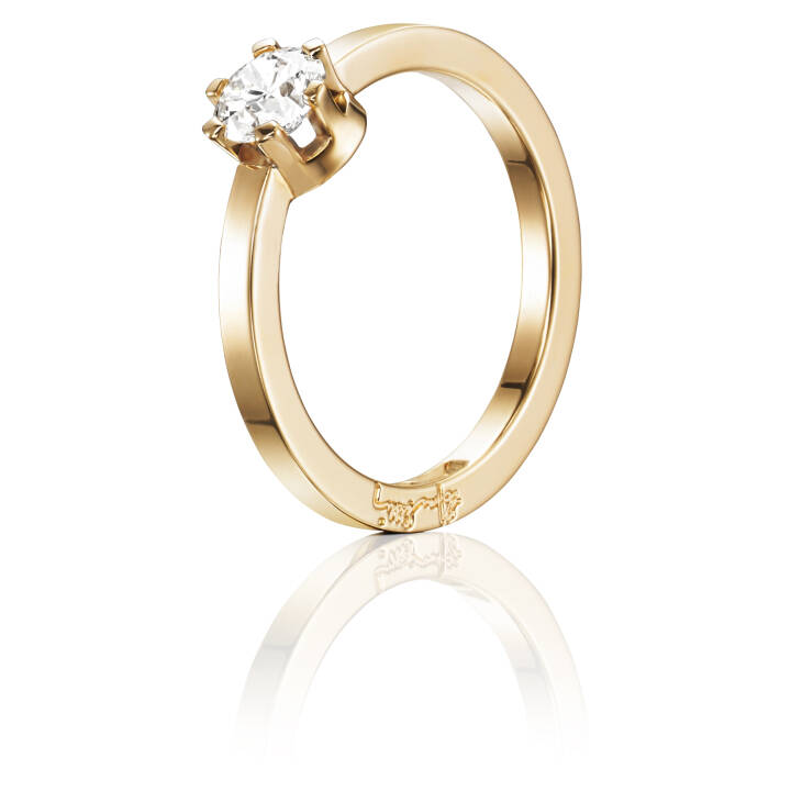Crown Wedding 0.50 ct Diamante Anello Oro nel gruppo Anelli / Anelli di fidanzamento e fedi presso SCANDINAVIAN JEWELRY DESIGN (13-101-01127)