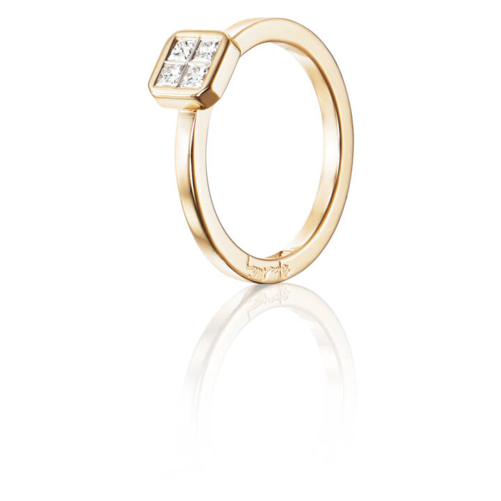 4 Love 0.20 ct Diamante Anello Oro nel gruppo Anelli / Anelli di fidanzamento e fedi presso SCANDINAVIAN JEWELRY DESIGN (13-101-01553)