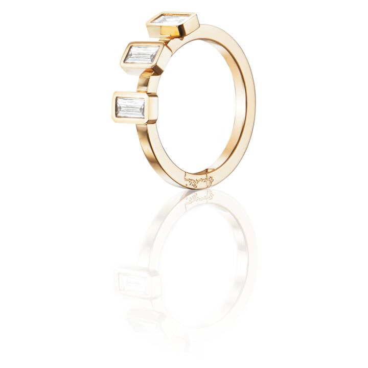 Baguette Wedding 0.60 ct Diamante Anello Oro nel gruppo Anelli / Anelli di fidanzamento e fedi presso SCANDINAVIAN JEWELRY DESIGN (13-101-01556)