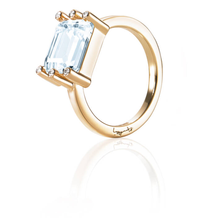 Beautiful Dreamer - Topaz Anello Oro nel gruppo Anelli / Anelli di diamanti presso SCANDINAVIAN JEWELRY DESIGN (13-101-01825)