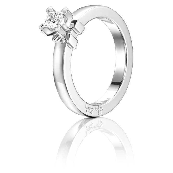 Dolce Bianco Princess 0.30 ct Diamante Anello Oro bianco nel gruppo Anelli / Anelli di diamanti presso SCANDINAVIAN JEWELRY DESIGN (13-102-01105)
