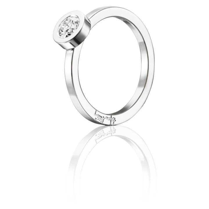 The Wedding Thin 0.40 ct Diamante Anello Oro bianco nel gruppo Anelli / Anelli di fidanzamento e fedi presso SCANDINAVIAN JEWELRY DESIGN (13-102-01122)