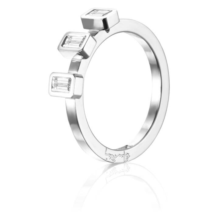 Baguette Wedding 0.30 ct Diamante Anello Oro bianco nel gruppo Anelli / Anelli di fidanzamento e fedi presso SCANDINAVIAN JEWELRY DESIGN (13-102-01555)