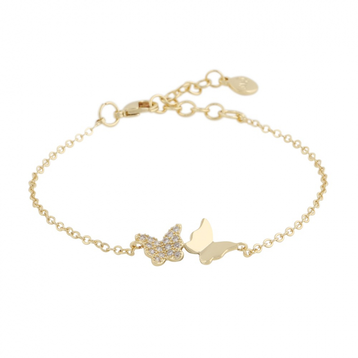 Vega chain brace Gold clear nel gruppo Bracciali / Bracciali d'oro presso SCANDINAVIAN JEWELRY DESIGN (1313-3100-251)