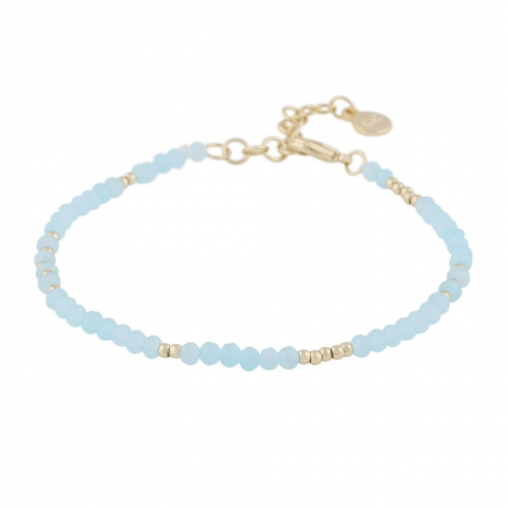 Harper brace Gold light blue nel gruppo Bracciali / Bracciali d'oro presso SCANDINAVIAN JEWELRY DESIGN (1314-3300-378)