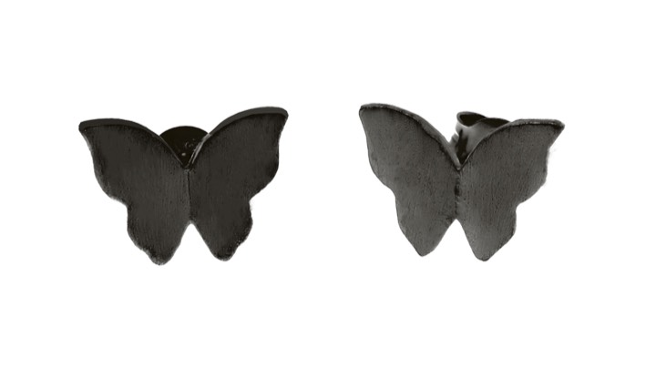 Butterfly Orecchino black nel gruppo Orecchini presso SCANDINAVIAN JEWELRY DESIGN (1421440004)
