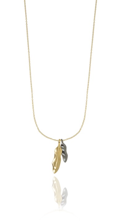Feather long Collane Oro 80-85 cm nel gruppo Collane / Collane d'oro presso SCANDINAVIAN JEWELRY DESIGN (1422220006)