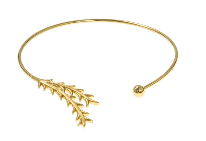 Tree twig bangle Bracciali Oro nel gruppo Collane / Collane d'oro presso SCANDINAVIAN JEWELRY DESIGN (1521121002)