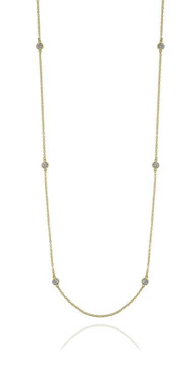 Cubic long chain Collane Oro nel gruppo Collane / Collane d'oro presso SCANDINAVIAN JEWELRY DESIGN (1524121012)