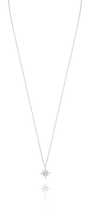 One star Collane Argento 41-45 cm nel gruppo Collane / Collane d'argento presso SCANDINAVIAN JEWELRY DESIGN (1637111001)