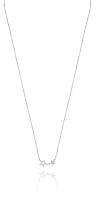 Double star Collane Argento 40-45 cm nel gruppo Collane / Collane d'argento presso SCANDINAVIAN JEWELRY DESIGN (1711111001)