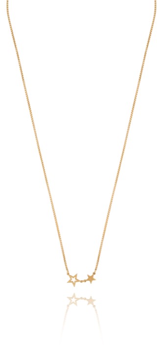 Double star Collane Oro 40-45 cm nel gruppo Collane / Collane d'oro presso SCANDINAVIAN JEWELRY DESIGN (1711121001)