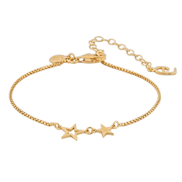 Double star brace Bracciali Oro nel gruppo Bracciali / Bracciali d'oro presso SCANDINAVIAN JEWELRY DESIGN (1716321001)