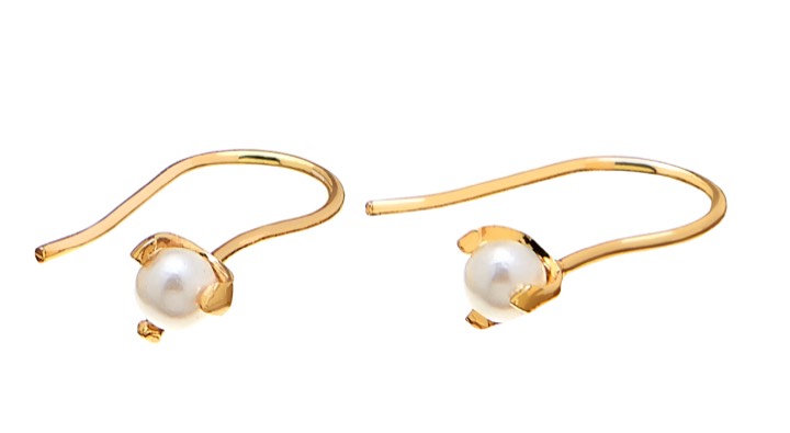 Pearl short Orecchino Oro nel gruppo Orecchini / Orecchini di perle presso SCANDINAVIAN JEWELRY DESIGN (1813422001)
