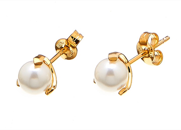 Pearl stud Orecchino Oro nel gruppo Orecchini / Orecchini di perle presso SCANDINAVIAN JEWELRY DESIGN (1813422002)