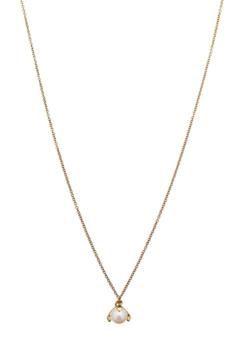Pearl short Collane Oro 42-47 cm nel gruppo Collane / Collane d'oro presso SCANDINAVIAN JEWELRY DESIGN (1814122001)