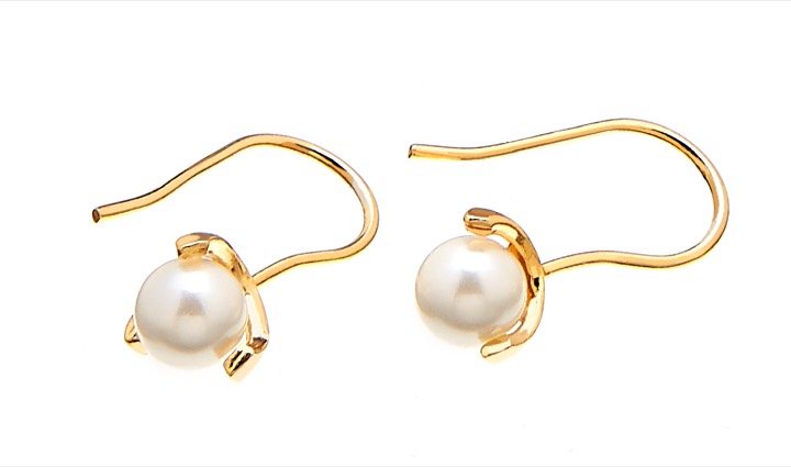 Pearl long Orecchino Oro nel gruppo Orecchini / Orecchini di perle presso SCANDINAVIAN JEWELRY DESIGN (1815422002)