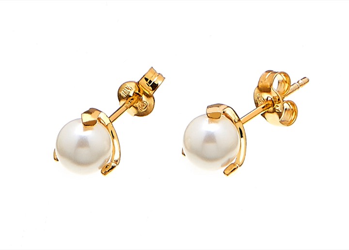 Pearl small stud Orecchino Oro nel gruppo Orecchini / Orecchini di perle presso SCANDINAVIAN JEWELRY DESIGN (1816422003)