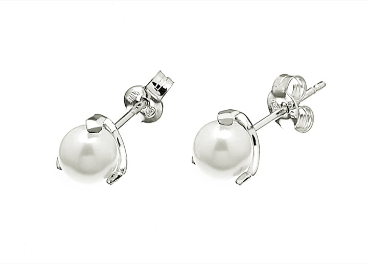 Pearl small stud Orecchino Argento nel gruppo Orecchini / Orecchini di perle presso SCANDINAVIAN JEWELRY DESIGN (1816471003)