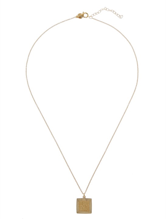 Two square pendant Collane Oro 45-60 cm nel gruppo Collane / Collane d'oro presso SCANDINAVIAN JEWELRY DESIGN (1821120001)