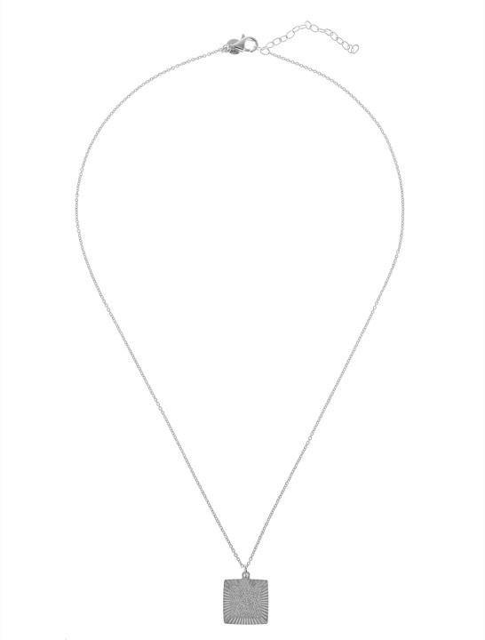 Two square pendent Collane Argento 45-60 cm nel gruppo Last Chance / Collane presso SCANDINAVIAN JEWELRY DESIGN (1821170001)