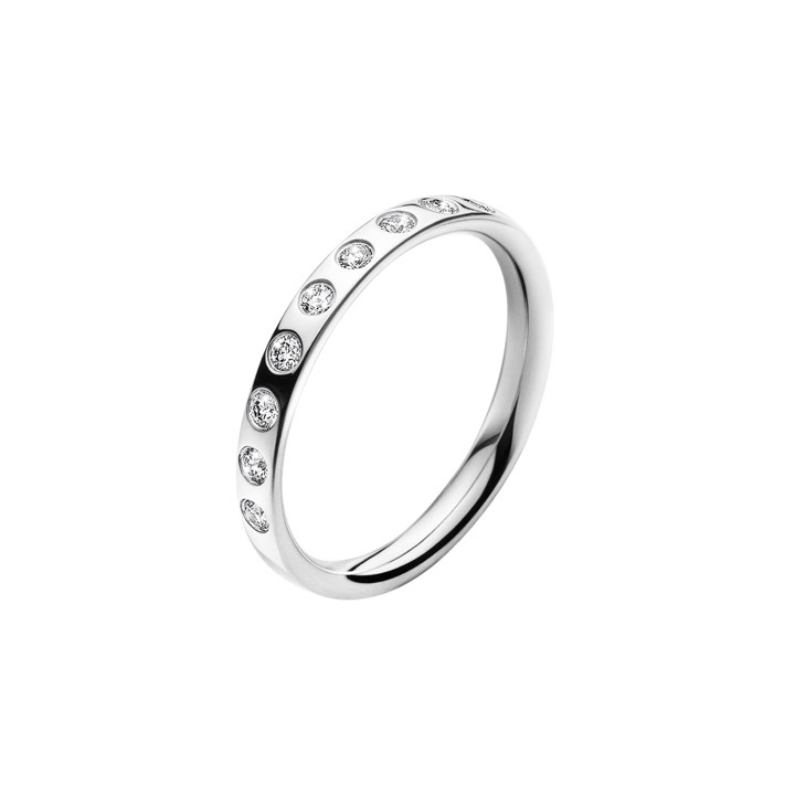 MAGIC Anello Diamante 0.18 ct Oro bianco nel gruppo Anelli / Anelli di fidanzamento e fedi presso SCANDINAVIAN JEWELRY DESIGN (20000346)