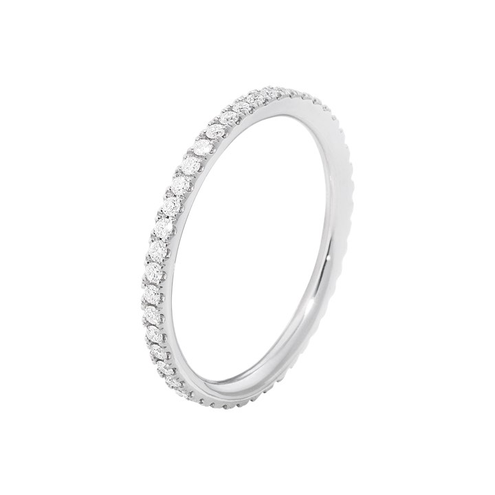 AURORA Anello Diamante 0.22 ct Oro bianco nel gruppo Anelli / Anelli di fidanzamento e fedi presso SCANDINAVIAN JEWELRY DESIGN (20000440)