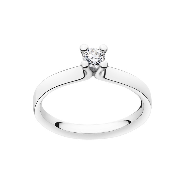 MAGIC SOLITAIRE Anello Diamante 0.20 ct Platinum nel gruppo Anelli / Anelli di fidanzamento e fedi presso SCANDINAVIAN JEWELRY DESIGN (20000458)