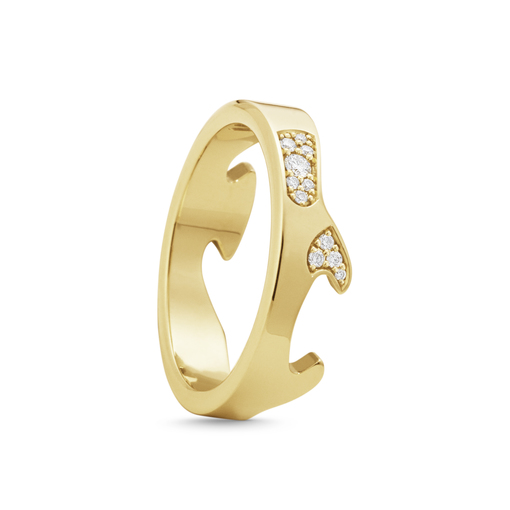 FUSION END Anello Diamant (Oro) nel gruppo Anelli / Anelli di fidanzamento e fedi presso SCANDINAVIAN JEWELRY DESIGN (20001060)