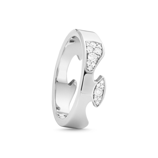 FUSION END Anello Diamant (Oro bianco) nel gruppo Anelli / Anelli in oro bianco presso SCANDINAVIAN JEWELRY DESIGN (20001062)