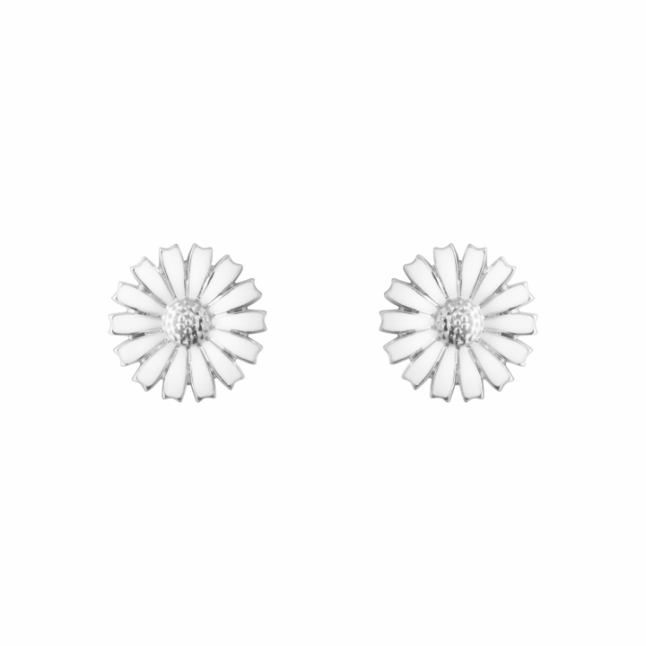 DAISY EARSTUD WHITE 11MM nel gruppo Orecchini / Orecchini d'argento presso SCANDINAVIAN JEWELRY DESIGN (20001540)