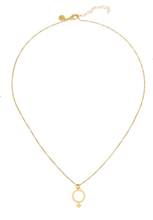 Letters venus big neck Oro 42-47 cm nel gruppo Collane / Collane d'oro presso SCANDINAVIAN JEWELRY DESIGN (2212120002)