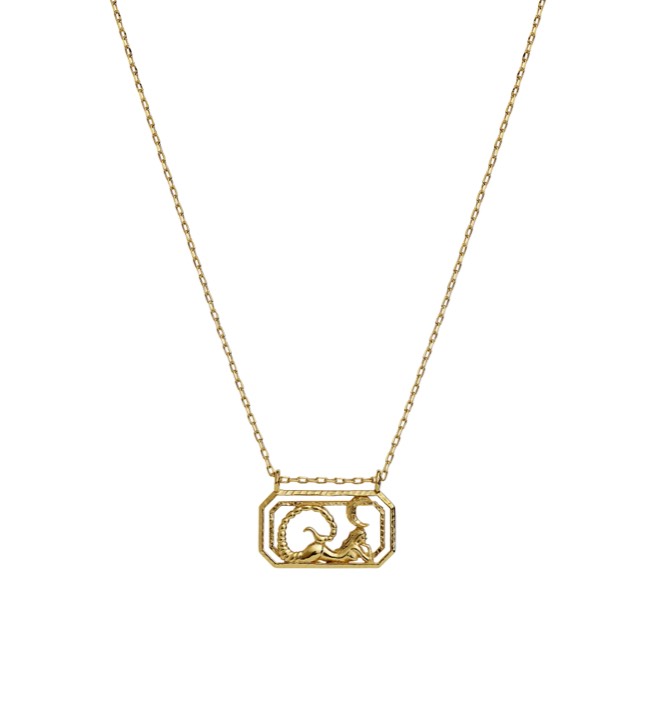 Zodiac skorpion Collane (Oro) 45 cm nel gruppo Collane / Collane d'oro presso SCANDINAVIAN JEWELRY DESIGN (2576a)
