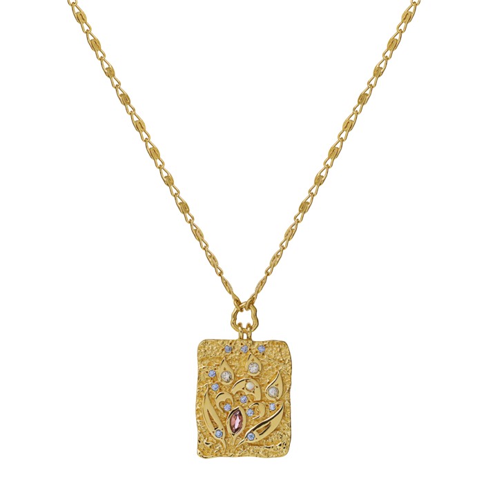 Fleur Collane (Oro) 43 cm nel gruppo Collane / Collane d'oro presso SCANDINAVIAN JEWELRY DESIGN (2590a)