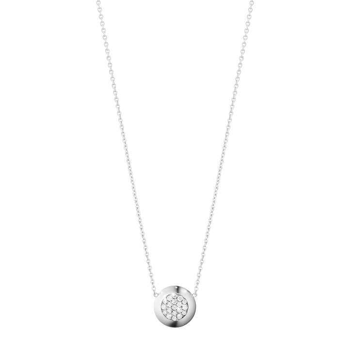 AURORA Pendente Oro bianco Diamante PAVÉ 0.13 ct nel gruppo Collane / Collane di diamanti presso SCANDINAVIAN JEWELRY DESIGN (3517133)