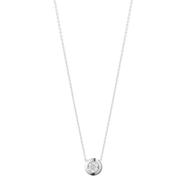 AURORA Pendente Oro bianco Diamante PAVÉ 0.10 ct CT nel gruppo Collane / Collane di diamanti presso SCANDINAVIAN JEWELRY DESIGN (3517137)
